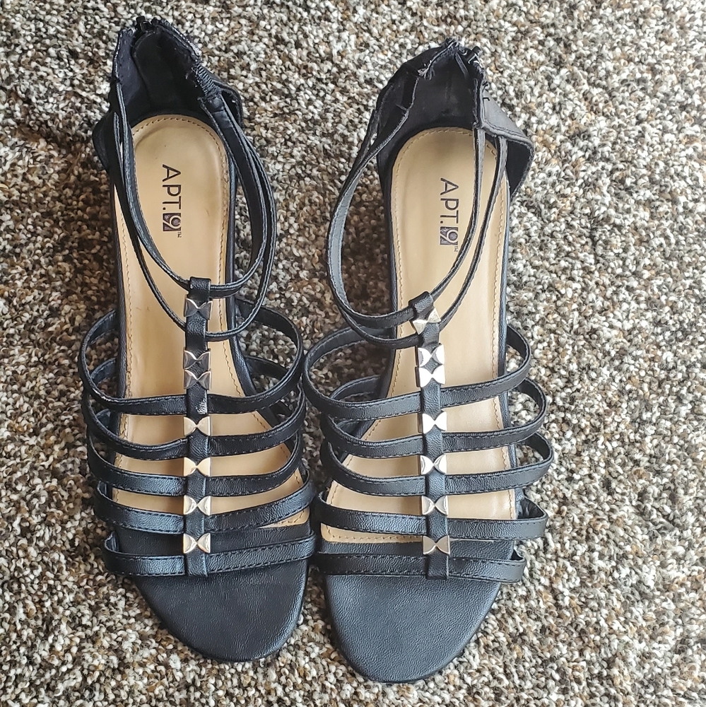 Black Apt 9 Heels